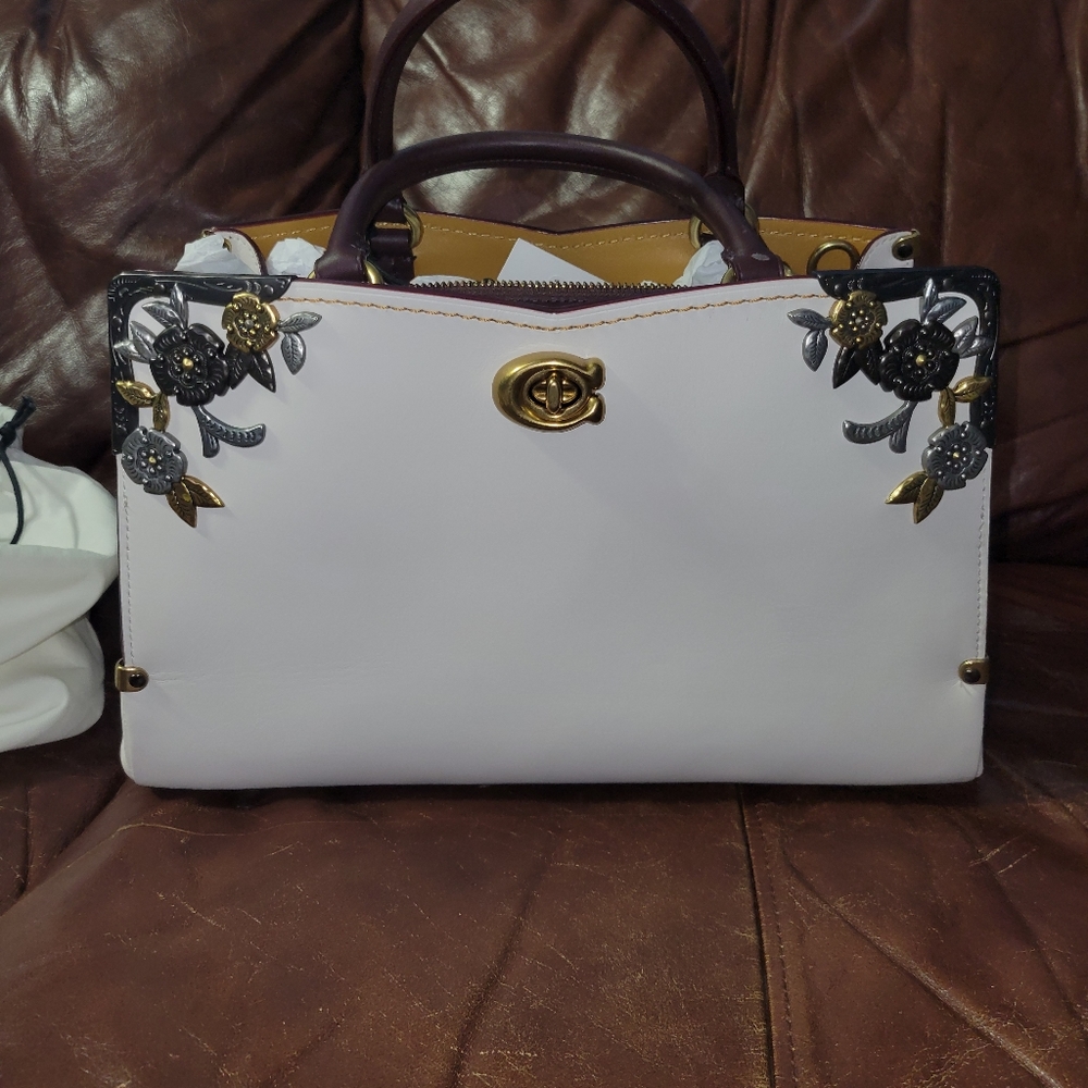 RARE New Coach Carryall Mason 1941 purse with tooling HARD TO FIND